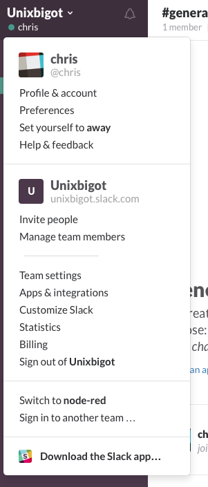 Slack admin